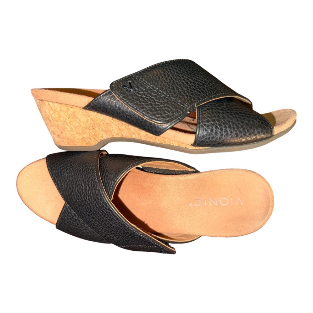 Vionic Leticia Black Sandals 7